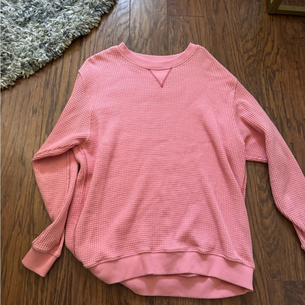 Aerie waffle crewneck